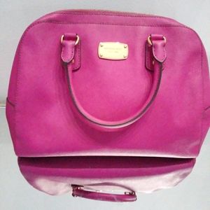 Michael Kors Pink Leather Handbag Purse